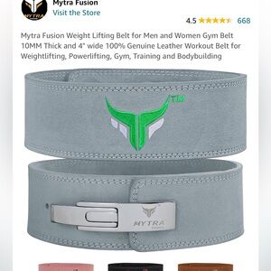 Never opened mytra weight lifting belt. Size small.